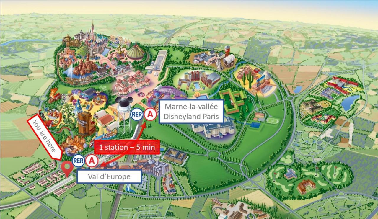 Studio Art - Shopping Center And Train Station 500M - Disneyland Paris 5Min Μοντεβρέν Εξωτερικό φωτογραφία